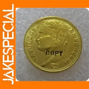 Napoleon I Gold Copy Coin 1809 Antique Style