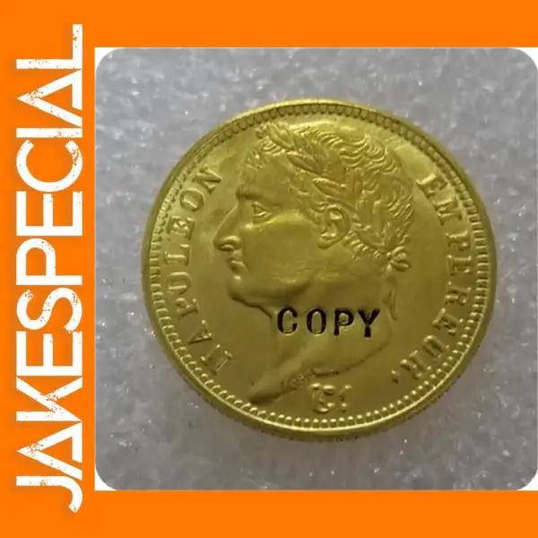 Napoleon I Gold Copy Coin 1809 Antique Style
