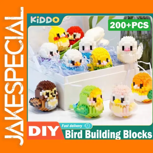 Mini 3D Cockatiel Building Blocks Set