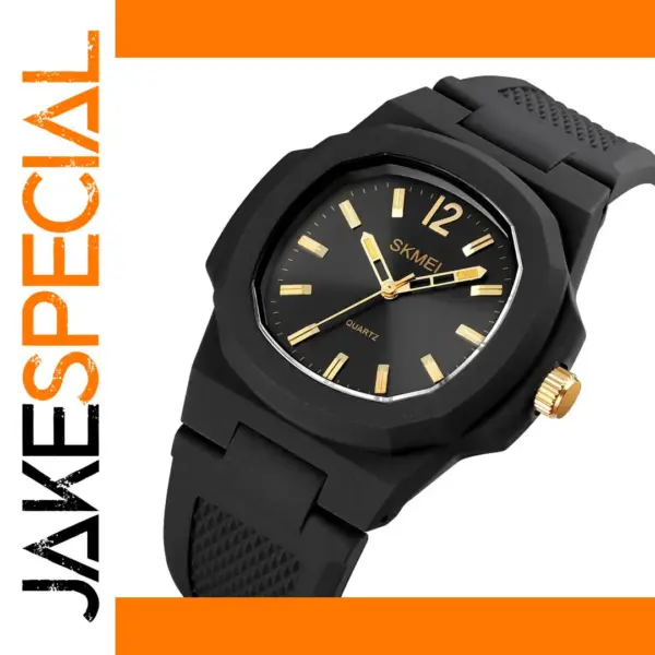 Men's Waterproof Sports Watch with Silicone Strap