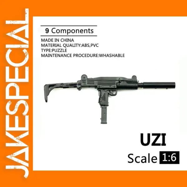 1/6 UZI Submachine Gun Model Kit for Collectors