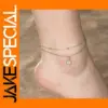 Stainless Steel Women's Anklet with Charms