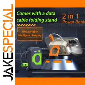 Large Capacity Mini Power Bank 30000mAh with Cables