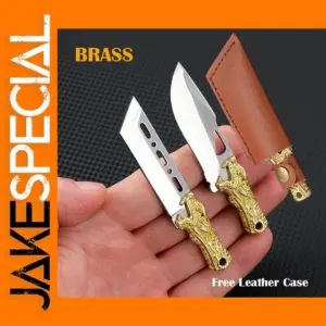 Brass Dragon Head Mini EDC Pocket Knife