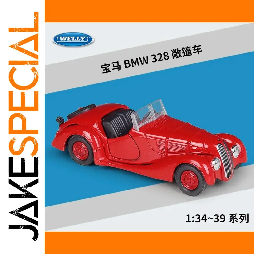 WELLY 1:36 BMW 328 Convertible Diecast Model 1 WELLY 1:36 BMW 328 Convertible Diecast Model