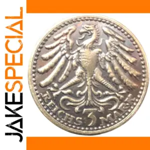 German 3 Reichsmark Replica Coin Type-2 21.6mm
