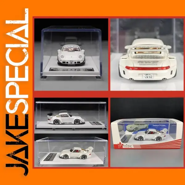 Resin RWB 993 911 ARMY GIRL 1:64 Model Car