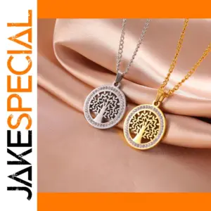 Tree of Life Stainless Steel Pendant Necklace