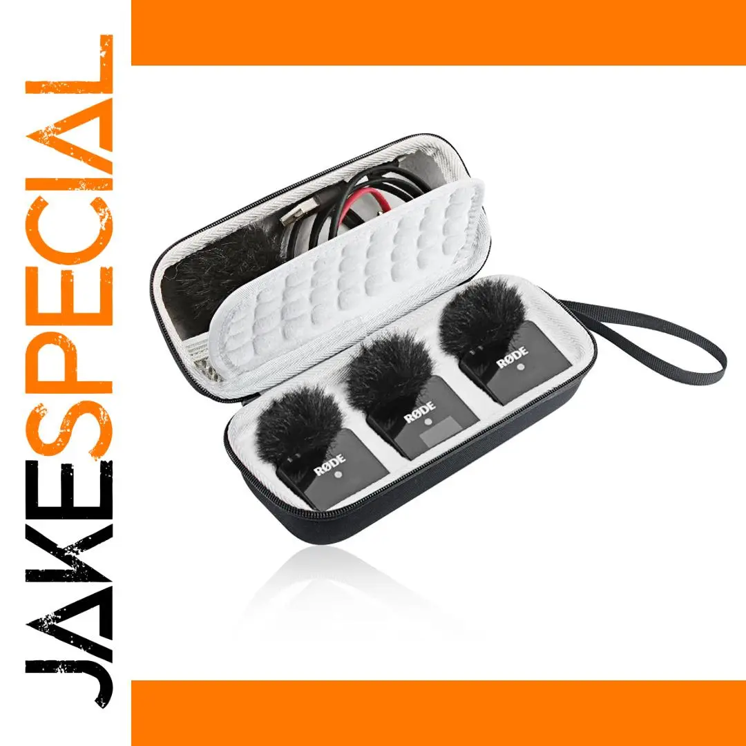 Hard EVA Travel Case for RODE Wireless GO II/GO 2 Microphone System 1 Hard EVA Travel Case for RODE Wireless GO II/GO 2 Microphone System
