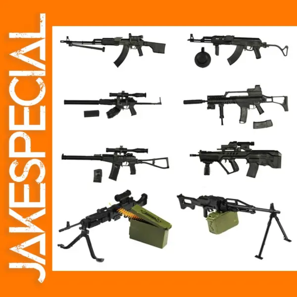 1:6 Scale Action Figure Weapons Set - 8 Pieces