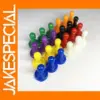 32 Plastic Pawn Game Pieces in 8 Colors