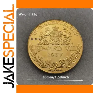 1937 UK Edward VIII Replica Coin Inggris