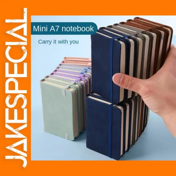 Portable A7 Mini Notebook Small Leather Notepad