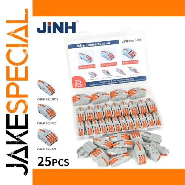 JINH 25Pcs CMK421 Electrical Wire Connector Set