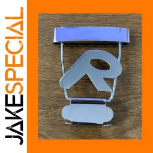 Chrome R Tailpiece Bridge for Electric Guitar