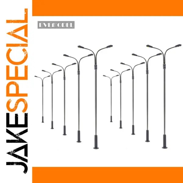 10pcs HO Scale 1:87 Street Light Lamps