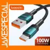 Toocki 100W USB Type C Fast Charging Cable