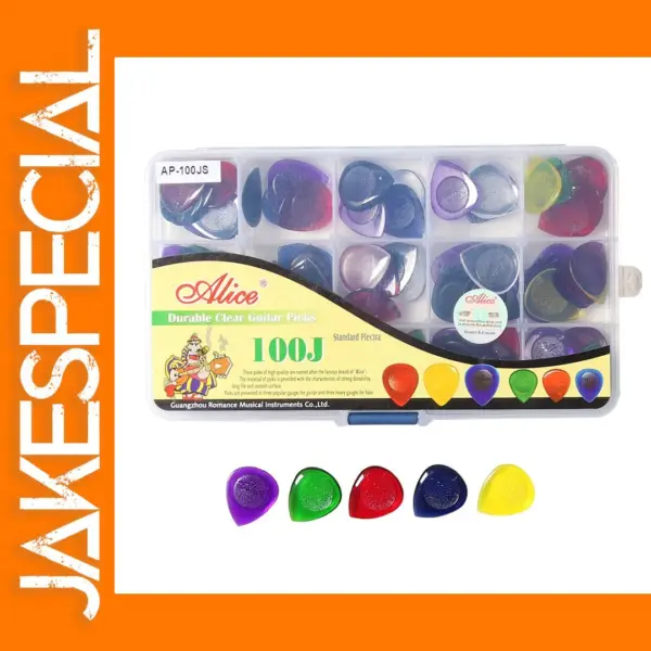 100 Pieces Mixed Color Durable Guitar Picks