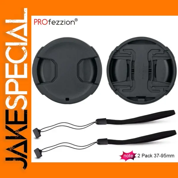 Camera Lens Cap Set for 37-95mm Lenses