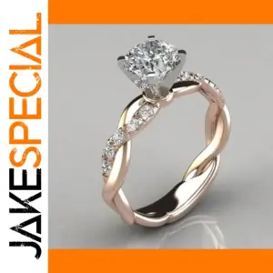 Geometric Cocktail Ring in Rose Gold, Gold, Silver