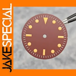Orange Round Watch Dial for NH35/ETA2836 Movement