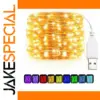 USB Copper Wire Fairy Lights 5m Waterproof