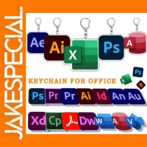 Double-Sided Stainless Steel Keychain Pendant