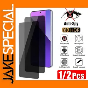 2PCS Privacy Glass for Redmi Note Series