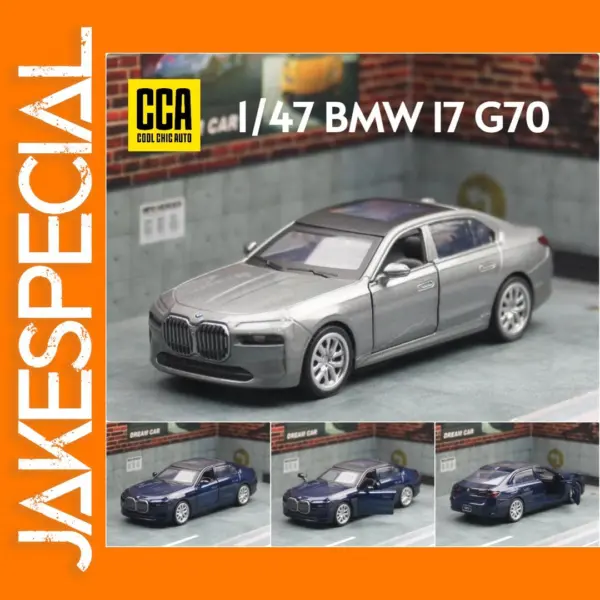 1/47 BMW I7 G70 Diecast Metal Toy Car