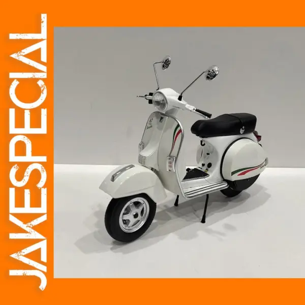 Diecast 1/10 Vespa PX150 Motorcycle Model Toy