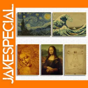 Da Vinci and Van Gogh Vintage Poster Set