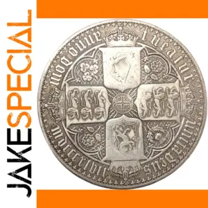 1847 Silver Plated Replica Crown Coin