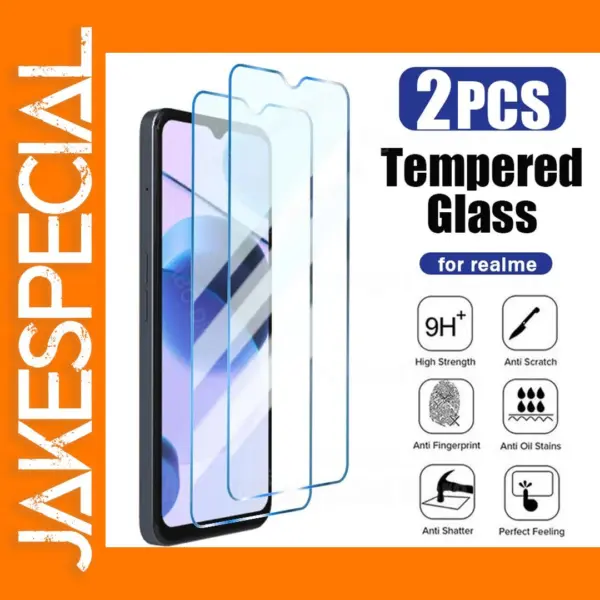 2PCS Tempered Glass Screen Protector for Realme