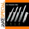 Titanium Alloy Folding Knife with Replaceable Blades