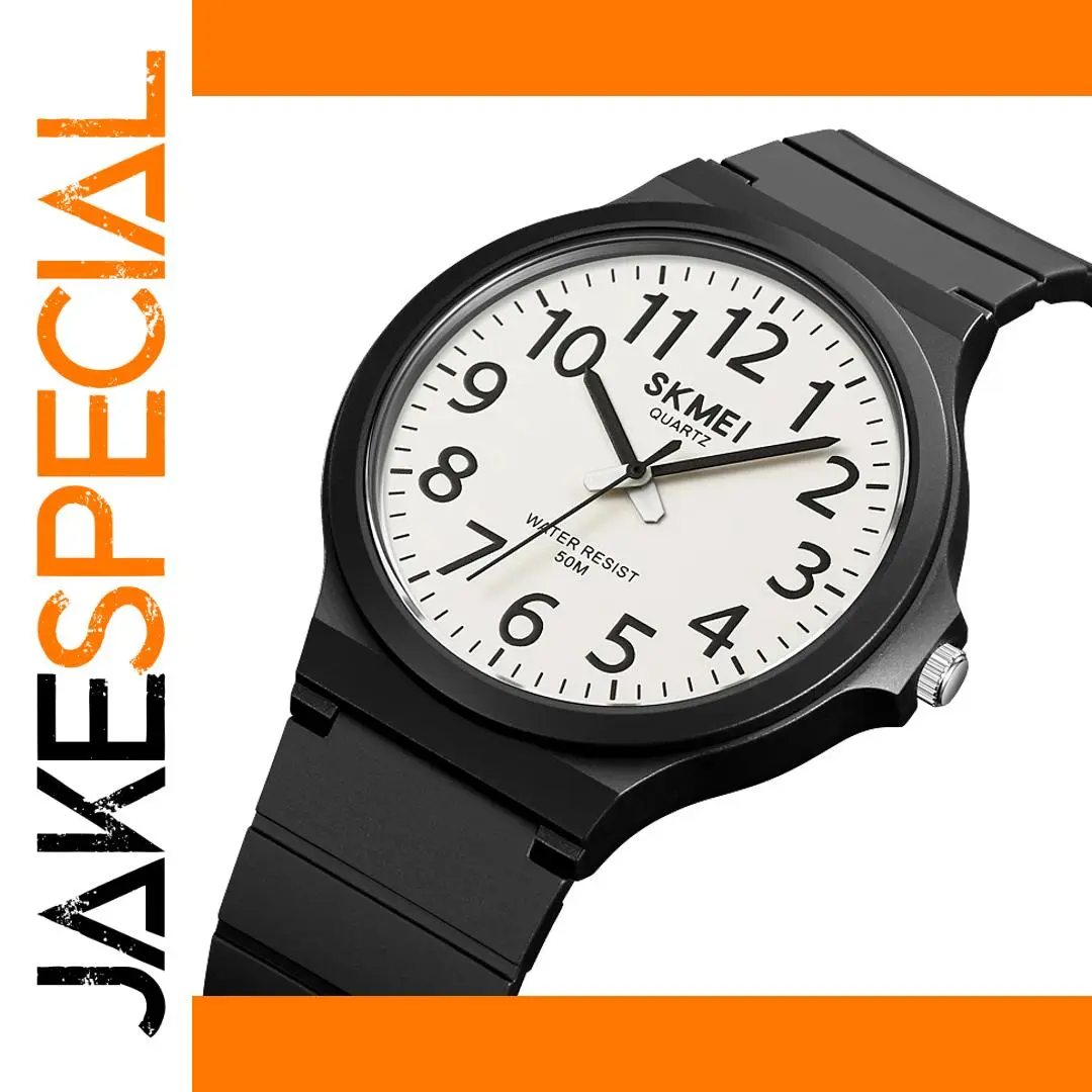 Men's Casual Quartz Watch with TPU Strap 1 Men's Casual Quartz Watch with TPU Strap