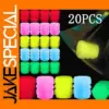 20PCS Colorful Glowing Tire Valve Caps