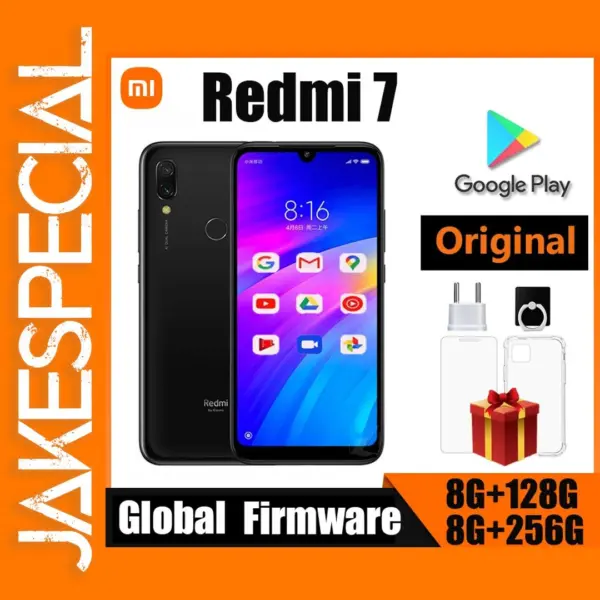 Xiaomi Redmi 7 Smartphone with Phone Case