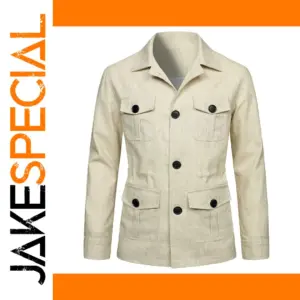 Men's Casual Multi-Pocket Cargo Jacket