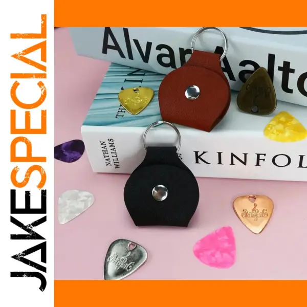 Guitar Pick Storage Bag with 5 Picks