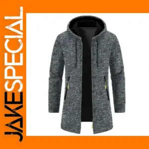 Men's Hooded Zipper Cardigan for Fall/Winter