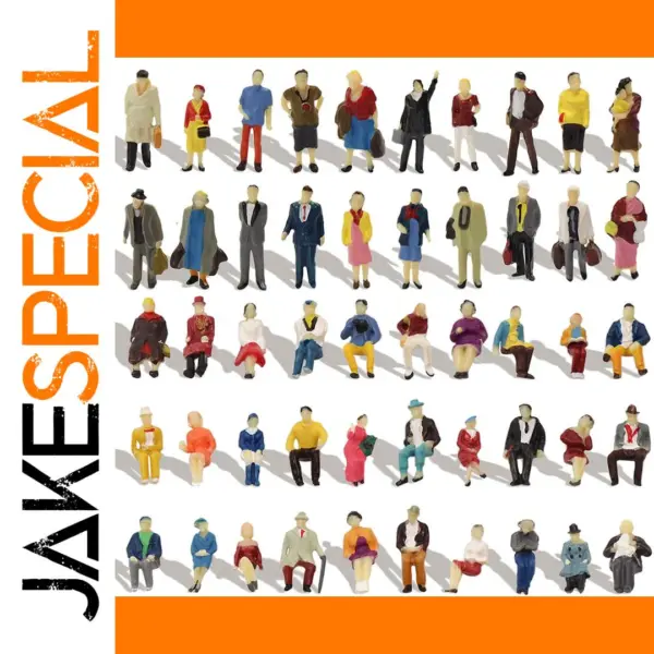 HO Scale Model Train Figures Set 100pcs