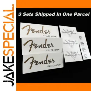 Waterslide Guitar Logo Decal Set for Customization