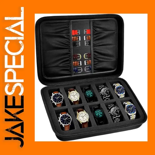10 Slot Watch Display Case for All Watches