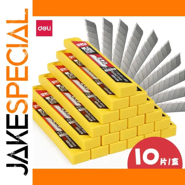 Deli 2012 9MM Utility Knife Blades 10-Pack