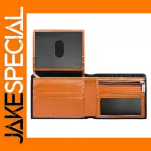 Slim Carbon Fiber RFID Wallet for Men