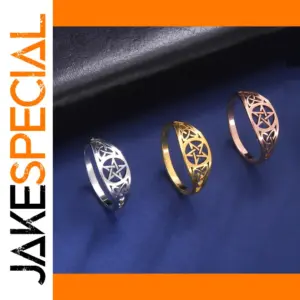 Stainless Steel Irish Knot Star Ring