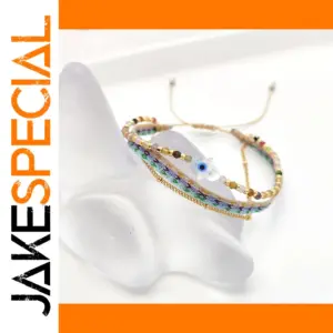 Handmade Adjustable Evil Eye Bracelet for Women