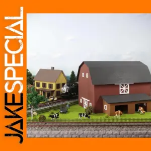 HO Scale Two-Story House Model Barn