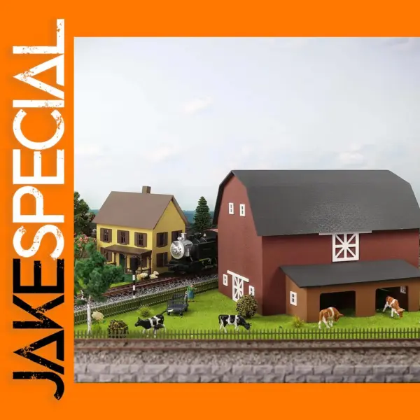 HO Scale Two-Story House Model Barn