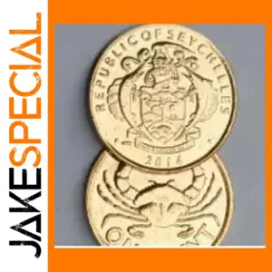 16MM Seychelles Crab Commemorative Coin Badge